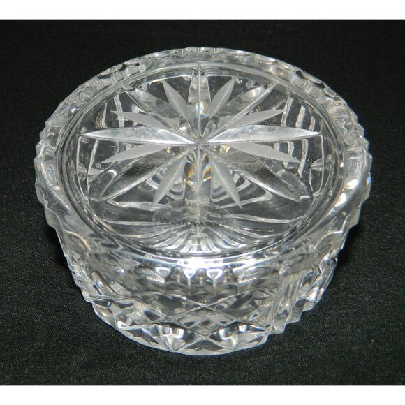 Cut Crystal Vanity Set: Decanter Vase Stopper & Wedgewood Lidded Trinket Box - Picture 3 of 16